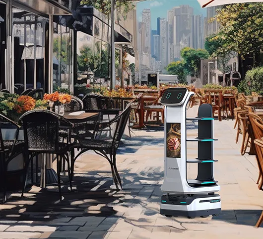 يظهر روبوت التسليم الذكي AutoXing Mars لأول مرة في معرض هيروشيما باليابان، حيث يقدم خدمات آلية عا...